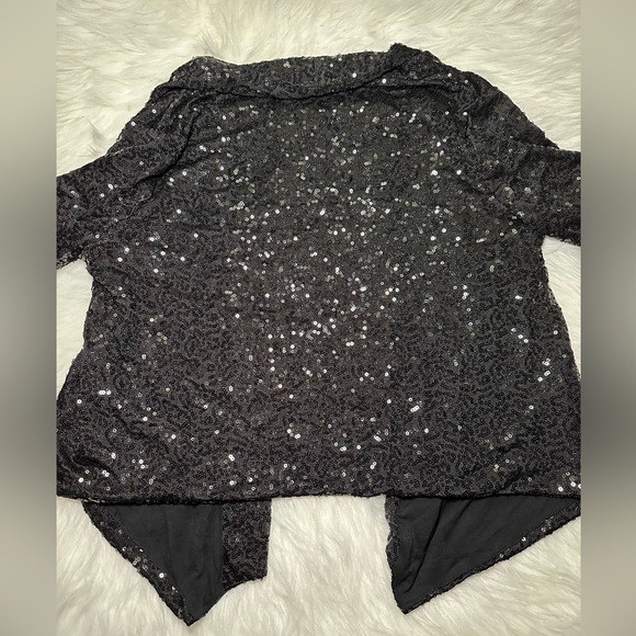Black Sequin Cardigan- Size Small - Picture 3 of 8